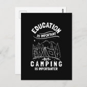 Funny Camping Quote Briefkaart (Voorkant / Achterkant)