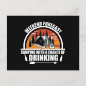 Funny camping quote feestdagenkaart (Voorkant)