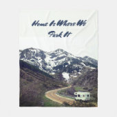 Funny Camping Quote Fleece Deken (Voorkant)