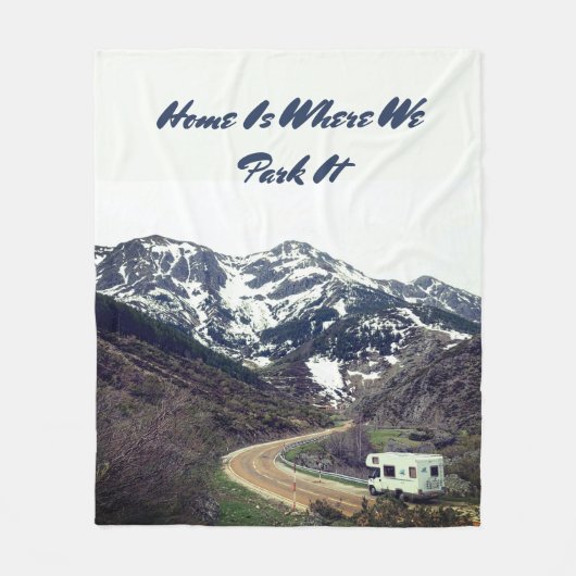 Funny Camping Quote Fleece Deken (Voorkant)