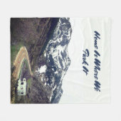 Funny Camping Quote Fleece Deken (Voorkant (Horizontaal))