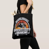 Funny camping quote tote bag (Dichtbij)