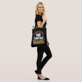 Funny camping quote tote bag (Op model)