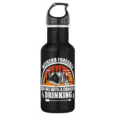Funny camping quote waterfles (Voorkant)