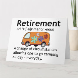 Funny Camping Retirement Definition Kaart