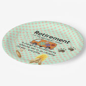 Funny Camping Retirement Definition Papieren Bordje (Gekanteld)