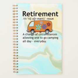 Funny Camping Retirement Definition Planner