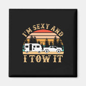 Funny Camping Rv Im Y And I Tow It Rv Camper Magneet (Voorkant)