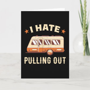 Funny Camping RV Motorhome Gift Retro Kaart