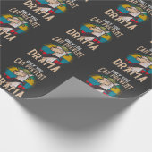 Funny Camping Scout Llama Lady Drama Camper Cadeaupapier (Hoek)