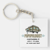 Funny Camping Sleutelhanger (voorkant)