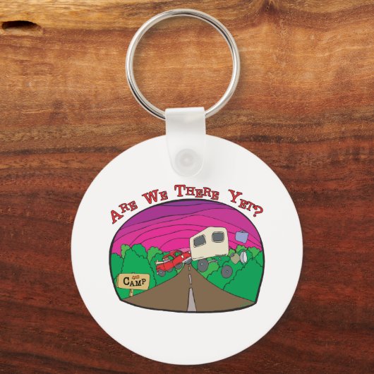 Funny Camping Sleutelhanger (Voorkant)