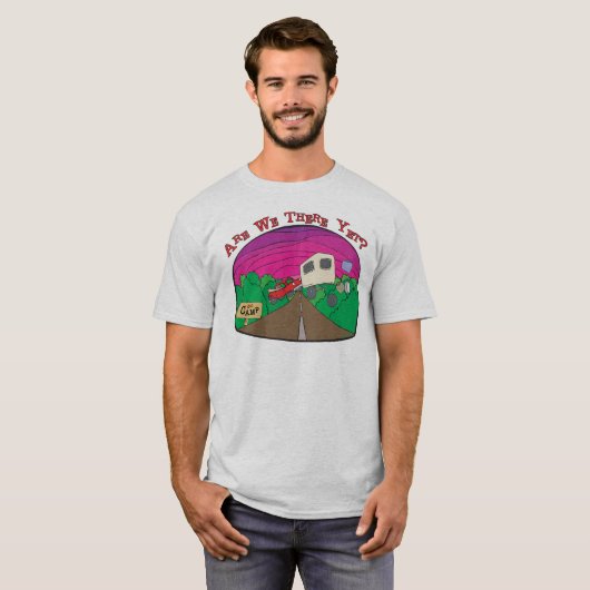 Funny Camping T-shirt (Voorkant volledig)