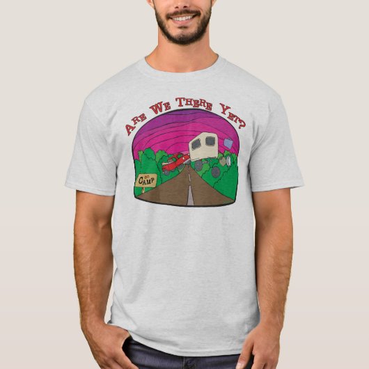 Funny Camping T-shirt (Voorkant)