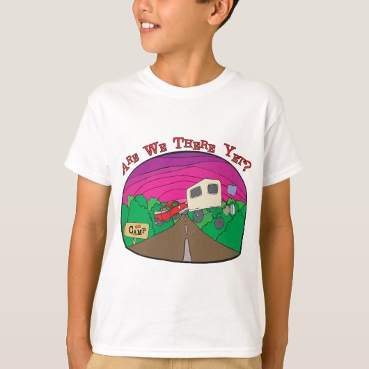 Funny Camping T-shirt (Voorkant)