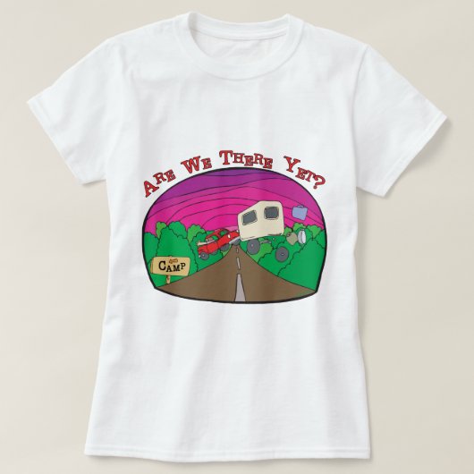 Funny Camping T-shirt (Design voorkant)
