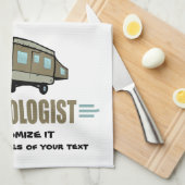 Funny Camping Theedoek (Quarter Fold)