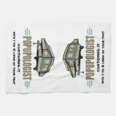 Funny Camping Theedoek (Horizontaal)