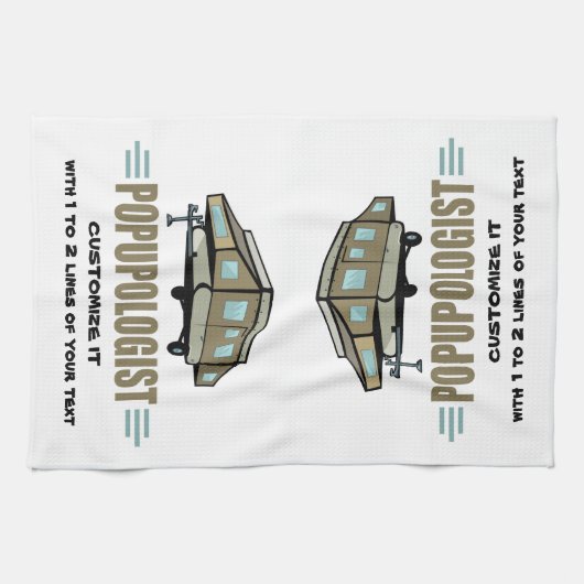 Funny Camping Theedoek (Horizontaal)