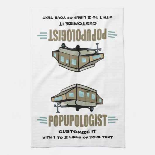 Funny Camping Theedoek (Verticaal)