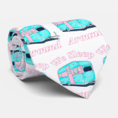 Funny Camping We slapen rond RV Stropdas (Opgerold)