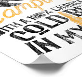 Funny Camping Weekend Forecast 100% Chance Beer  Poster (Hoek)