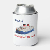 Funny Can Cooler - Rule #1 Don’t Fall Off the Boat (Blikje Voorkant)