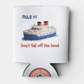 Funny Can Cooler - Rule #1 Don’t Fall Off the Boat (Voorkant)