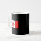 Funny Canada & Weed Leaf! Canadian New Flag Jo Koffiemok (Voorkant links)