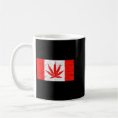 Funny Canada & Weed Leaf! Canadian New Flag Jo Koffiemok (Links)