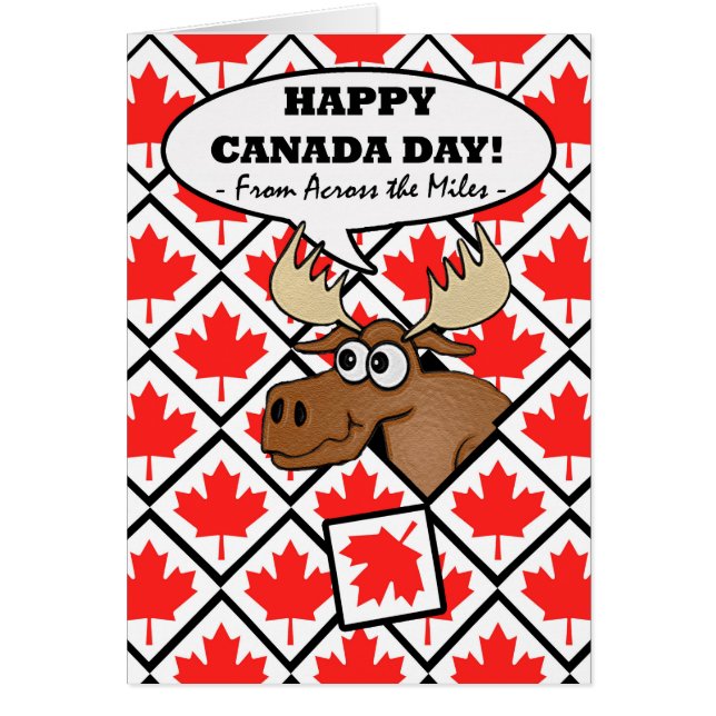 Funny Canada Day van de Miles, Moose Tile (Voorkant)