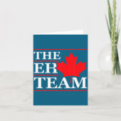 Funny Canada Eh Team Canadian Comedy Sarcasm Map  Kaart (Voorkant)