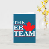 Funny Canada Eh Team Canadian Comedy Sarcasm Map Kaart (Gele Bloem)