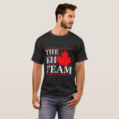 Funny Canada Eh Team Canadian Comedy Sarcasm Map  T-shirt (Voorkant volledig)