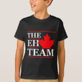 Funny Canada Eh Team Canadian Comedy Sarcasm Map  T-shirt (Voorkant)