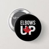 Funny Canada Meme Elbows Up Ronde Button 5,7 Cm (Voorkant /achterkant)
