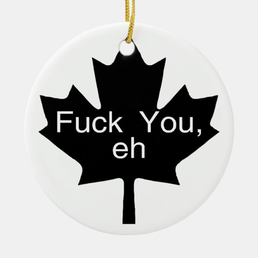 Funny Canada Ornament (Voorkant)