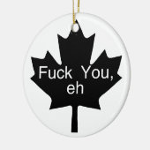 Funny Canada Ornament (Links)