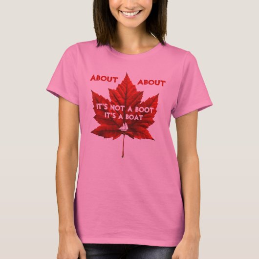 Funny Canada T-Shirt Organic Canada Souvenir Shirt (Voorkant)