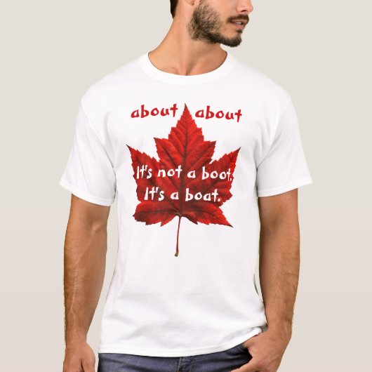 Funny Canada T-Shirt Over Canada Souvenir Shirten (Voorkant)