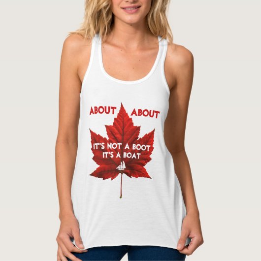Funny Canada Tanktops Women's Canada Souvenir Top (Voorkant)