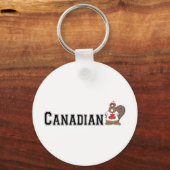 Funny Canadian Beaver Sleutelhanger (Voorkant)