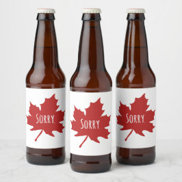 Funny Canadian Bier Etiket