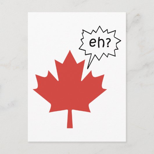 Funny Canadian Briefkaart (Voorkant)
