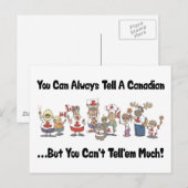 Funny Canadian Briefkaart (Voorkant / Achterkant)