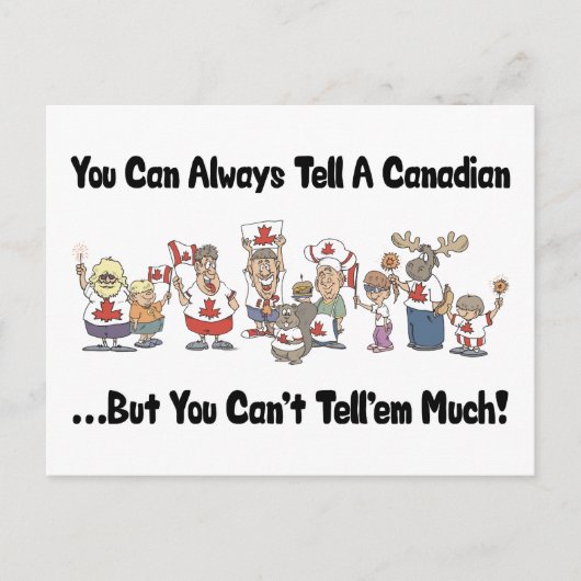 Funny Canadian Briefkaart (Voorkant)