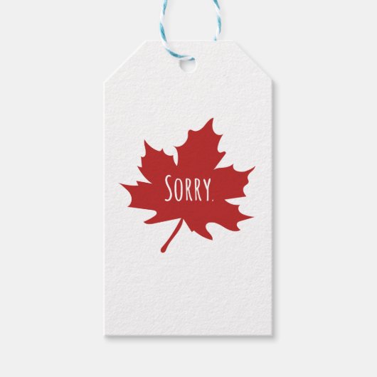 Funny Canadian Cadeaulabel (Voorkant)