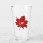 Funny Canadian Glas (Voorkant)
