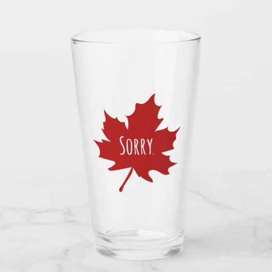 Funny Canadian Glas (Voorkant)