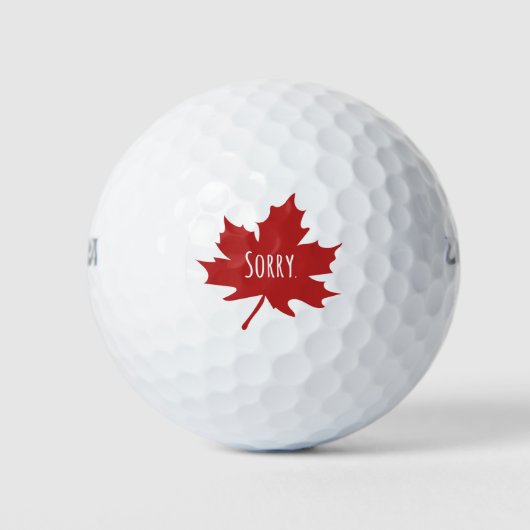 Funny Canadian Golfballen (Voorkant)